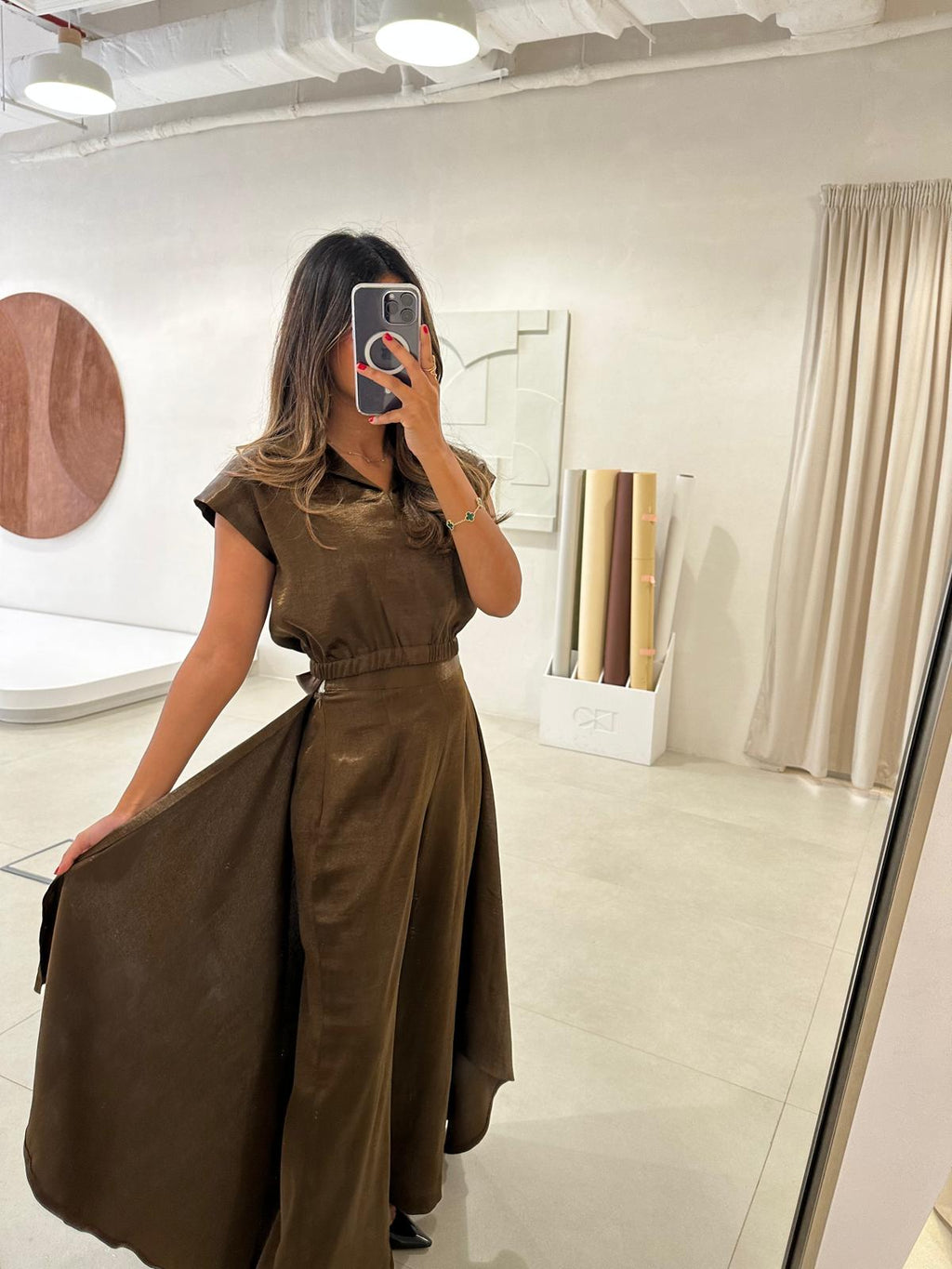 Darkamber occasion Cropped top and pant